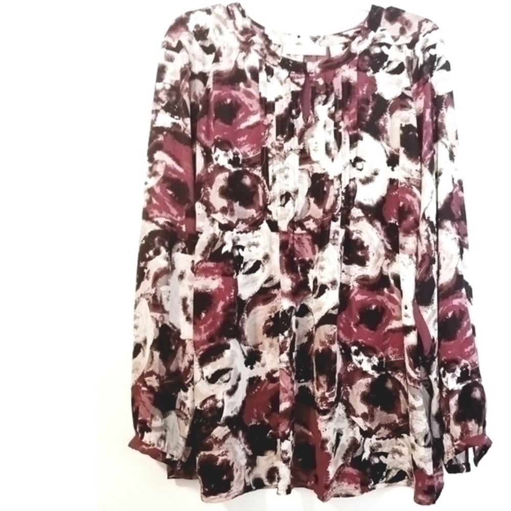 Sejour Nordstrom's‎ Women's Abstract Floral Popover Top